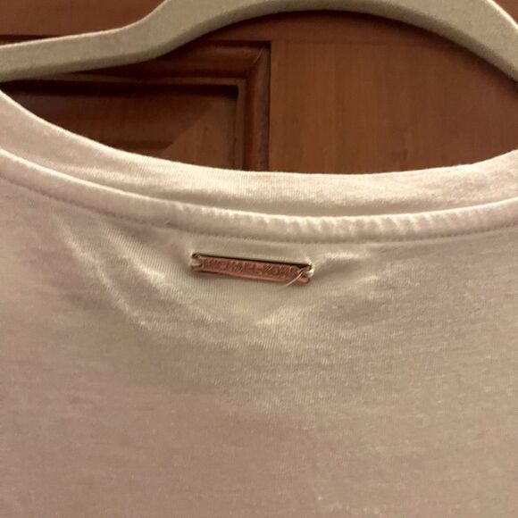 Michael Kors flutter sleeve top, white, women’s large - Picture 6 of 8